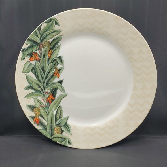 Island Plantations Bird of Paradise Dinner Plate 11" - Picture 1 of 3